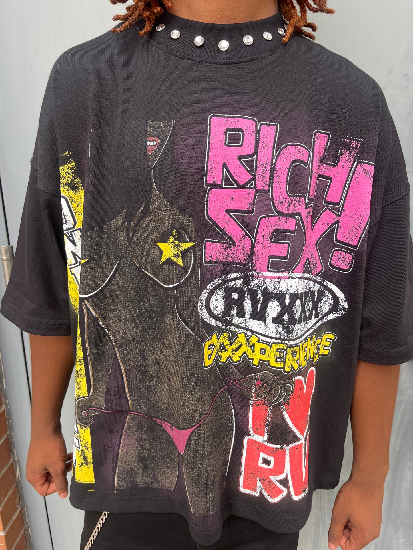 Black “Rich Sex Experience” Tee