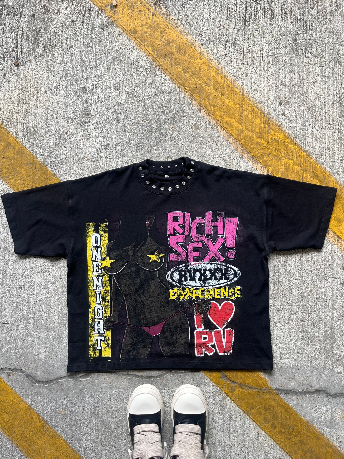 Black “Rich Sex Experience” Tee